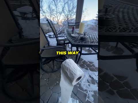 Frozen Toilet Paper Roll!🥶