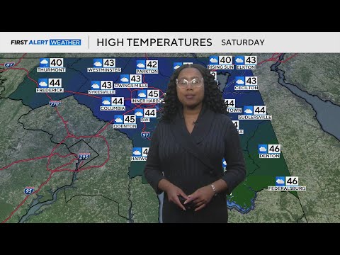 WJZ 13 CBS Baltimore weekend weather update