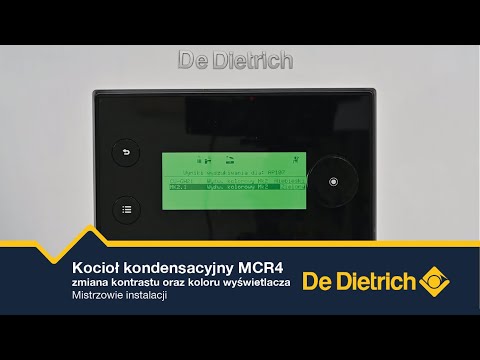 Kocioł kondesnacyjny MCR4 - zmiana kontrastu oraz koloru wyświetlacza | Mistrzowie Instalacji
