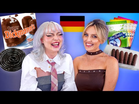 I make Perrie Edwards try the weirdest german snacks 🇩🇪