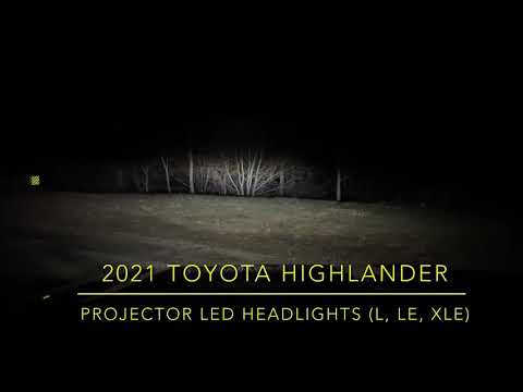 2021 Toyota Highlander Projector LED Headlights - 3 brightness settings