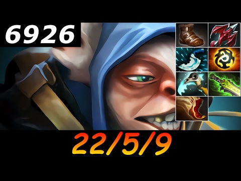 Dota 2 Meepo 6926 MMR 22/5/9 (Kills/Deaths/Assists) Ranked Full Gameplay