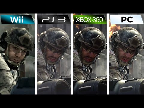 Call of Duty Modern Warfare 3 | Wii vs Xbox 360 vs PS3 vs PC | Graphics Comparison