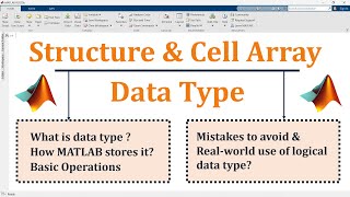 Data type in matlab | Part-5 | Structure Data type in matlab | Cell Array Data type in matlab
