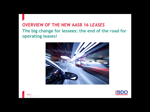 IFRS Webinar Series - The New AASB 16 – Identifying a Lease and Determining the Lease term