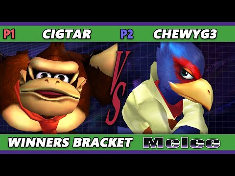 S@X 454 - Cigtar (Donkey Kong) Vs. ChewyG3 (Falco) Smash Melee - SSBM
