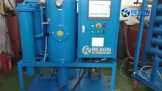 High Vacuum Lube Oil Purifier 600LPH Oil Water Separator youtube video