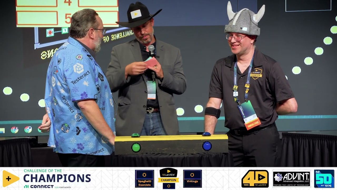Labview Champion Ten NI #LabVIEW Champions. One Family Feud–style showdown. Survey ...