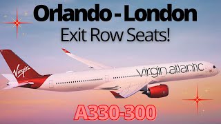 Virgin Atlantic Exit Row Seats Orlando to London