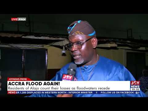 Accra Floods Again: Alajo residents stranded as they lament absence of MCE, NADMO and MP