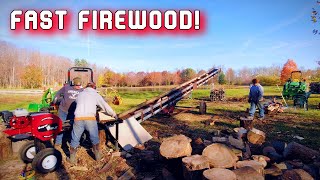 The Best $5,000 Firewood Splitter Setup - Super Split HD and a 'Firewood Conveyor'
