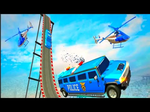 Us police Limo Ramp car Stunts : police Car Games - AndriodGameplay | AndroidGamerwala |