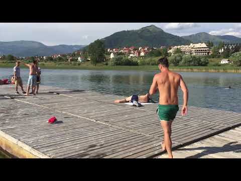 Plav - Lake Montenegro / Jumping in water