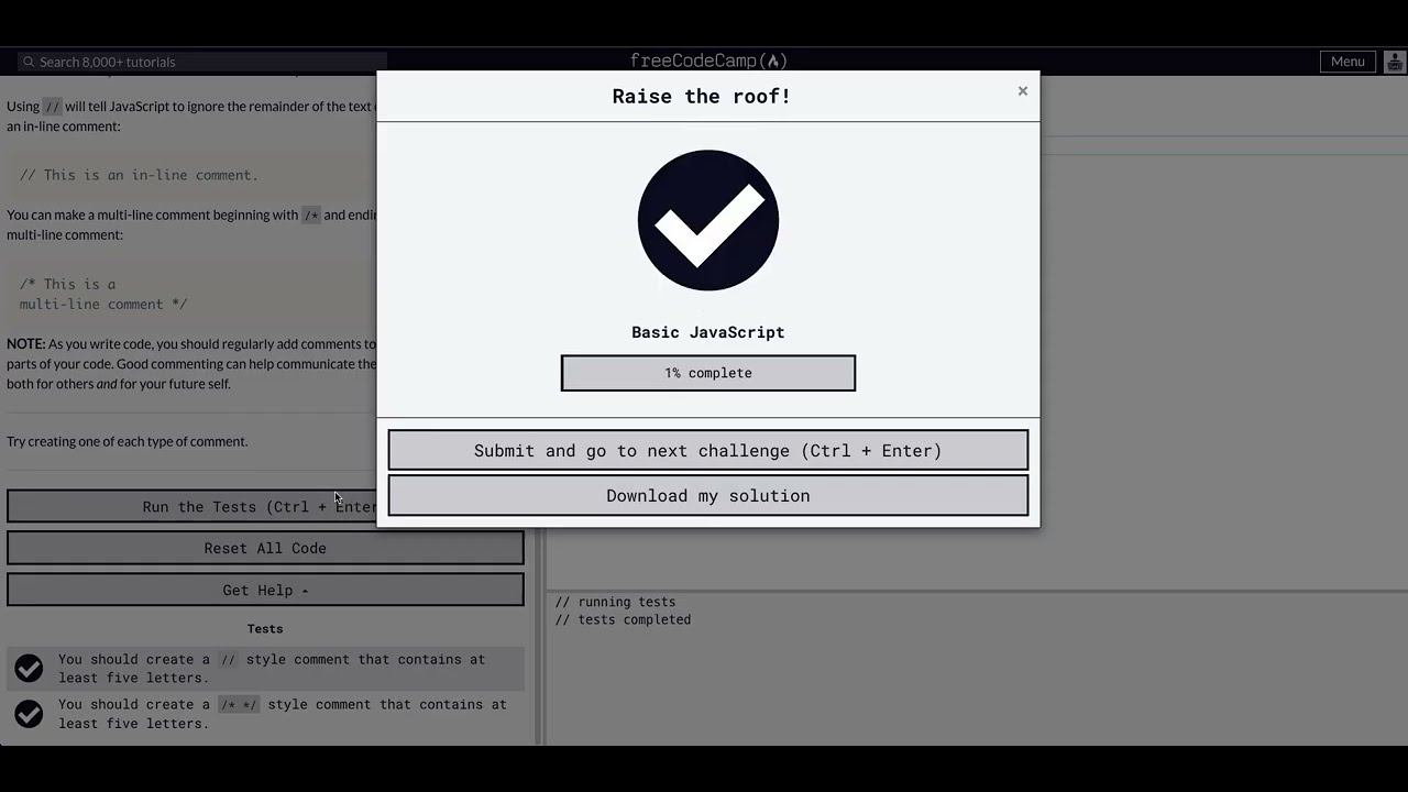 Comment Your Javascript Code - Free Code Camp - Basic Javascript - Algorithms and Data Structures