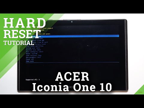 How to Bypass Screen Lock in ACER Iconia One 10 – Hard Reset via Recovery Mode