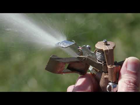 Adjusting and Maintaining a Rain Bird Riser-Mounted Brass Impact Sprinkler