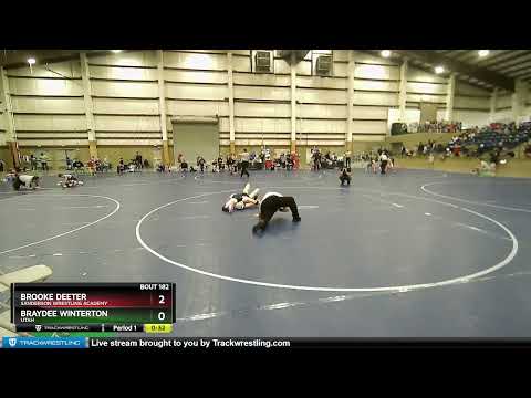 110 Lbs Round 3 - Brooke Deeter, Sanderson Wrestling Academy Vs Braydee Winterton, Utah 763a