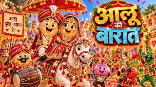 Download lagu Aloo Ki Nikli Barat | आलू की निकली बारात | Hindi Nursery Rhymes For Kids | Hindi Cartoon Video mp3
