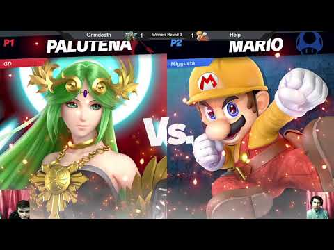 USK10 WR3 - Grimdeath (Palutena) vs Help (Mario) - Smash Ultimate