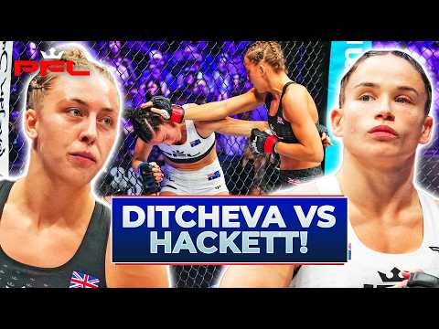 NO COMMS FLYWEIGHT FIGHT!! | Dakota Ditcheva v Chelsea Hackett | Full Fight | PFL 4 2024