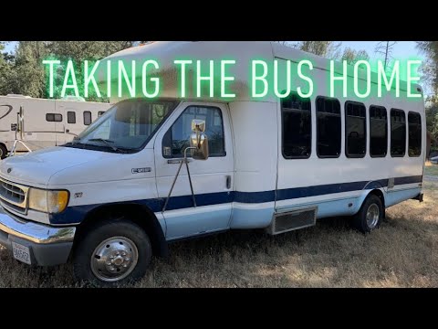 SHUTTLE BUS Conversion: Taking the bus home #Convertingabus #shuttlebusconversion