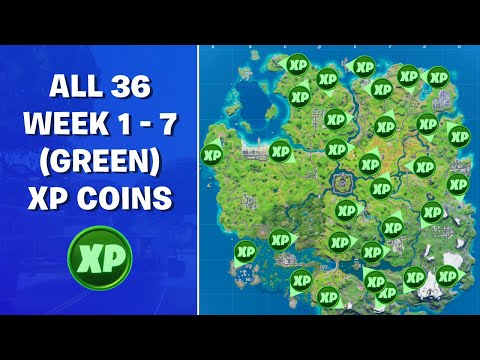 All 36 Week 1 to Week 7 Green XP Coin Locations in Fortnite Chapter 2 Season 3