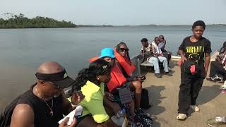 Boat Rive in Edina Historical Town in Grand Bassa County - Liberia April 2024 Roots & Culture Tour