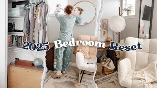 Bedroom reset for 2025! (Plus cord and cable organization)
