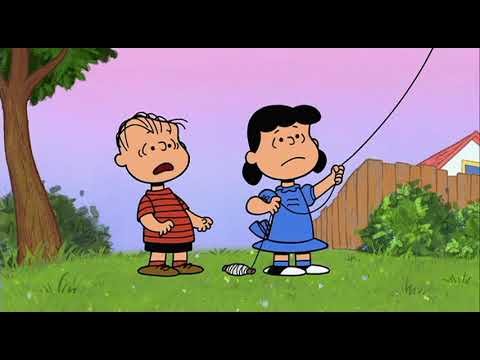 Lucy Makes A Kite Out Of Linus's Blanket!