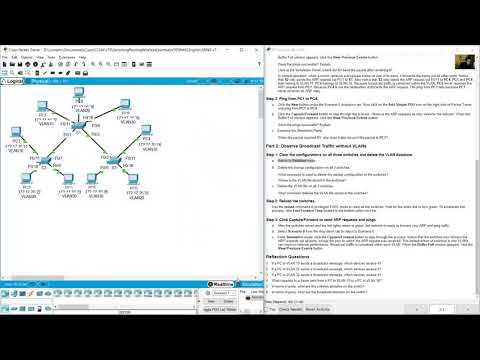 3.2.8 Packet Tracer - Investigate a VLAN Implementation