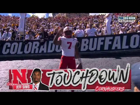 Nebraska QB Jeff Sims 57 Yard TD Run vs Colorado | 2023 College Football