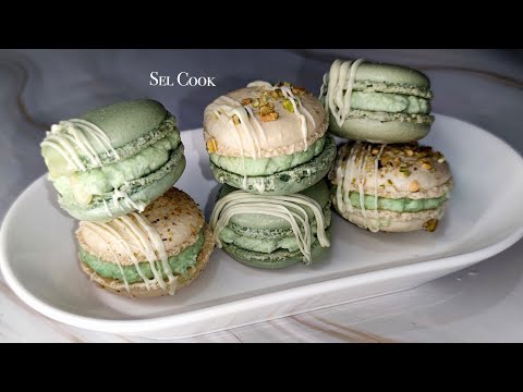 Recette des macarons pistache à la meringue française