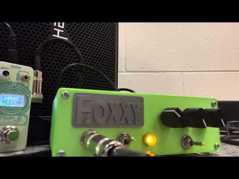 Finch Electronics Foxxy (Tone Machine octave fuzz)+Schecter Omen Elite-7 guitar+Donner looper