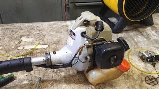 echo srm210 HIPA carburetor fuel line kit installation instructions repair video