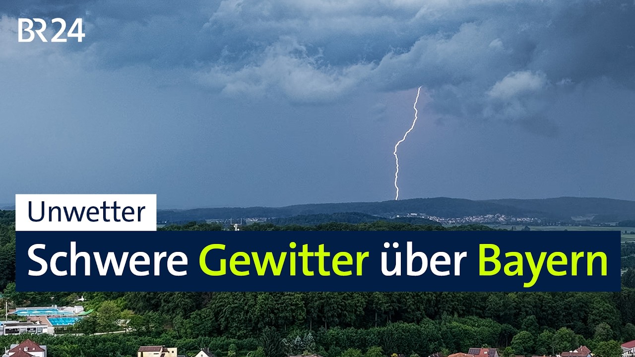 Gewitterfront: Entwurzelte Bäume, umgeknickte Strommasten | BR24