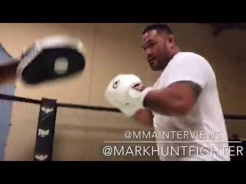 Mark Hunt reunites with Ray Sefo to hit mits in preparation for Brock Lesnar fight at UFC 200