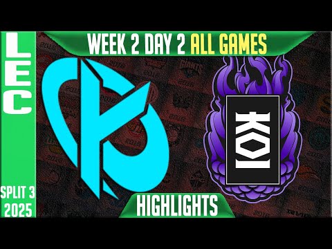 KC vs MKOI ALL GAMES Highlights | LEC W2D2 Split 3 | Karmine Corp vs Movistar KOI