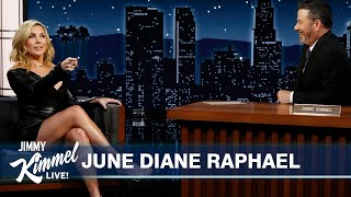June Diane Raphael on End of Grace and Frankie, Holiday Gift Fail & Christmas Decorating Conundrum video