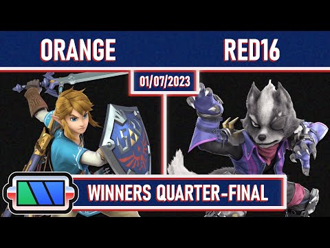 Charging Station # 02 | Orange (Link) vs Red16 (Wolf) | Winners Quarters | SSBU Ultimate Tournament