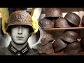 Sad find in a German Helmet - Big German WW2 Dump Hole Relics Cleaning - PART 2 Sad find in a German Helmet - Big German WW2 Dump Hole Relics Cleaning - PART 2