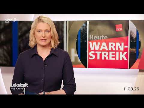 11.03.25  Warnstreiks am Mittwoch, WDR Lokalzeit Aachen