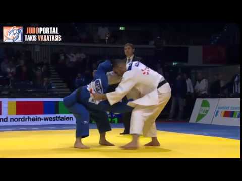 Judo Grand Prix Dusseldorf 2015 -60kg REBAHI Mohamed (ALG) vs. SHISHIME Toru (JPN)