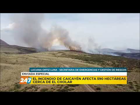 El incendio de Caicayén afecta 590 hectáreas cerca de El Cholar | Luciana Ortiz Luna | Entretiempo