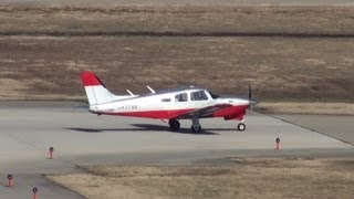 preview picture of video 'Piper PA-28 Cherokee JA3786 TAKE-OFF NOTO Airport, JAPAN 能登空港 2013.3.17'