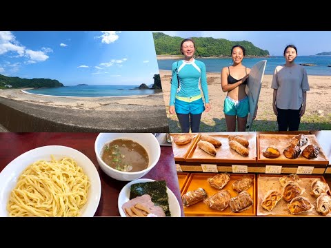 【サーフィン】内妻海岸と周辺の美味しいお店を紹介します！【GoPro】