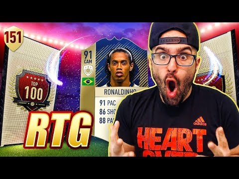 YESS!! WE GOT RONALDINHO! *THIS CARD GOT US TOP 100* FIFA 18 Road To Fut Champions #151 RTG