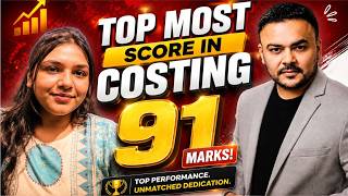 🏆 91 Marks in Costing! Siddhi Agrawal's Winning Strategy | CA Pranav Popat