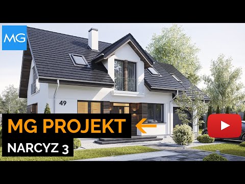 Projekt domu Narcyz 3 MGProjekt - 125,59 m2 - koszt budowy 190 tys. zł