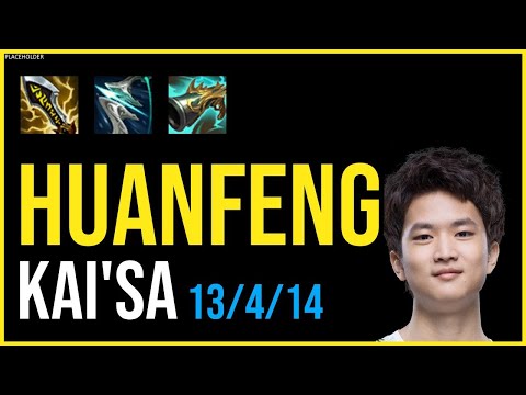 HUANFENG - KAI'SA vs. JHIN ADC | KR DIAMOND | PATCH 11.1 | QUADRAKILL