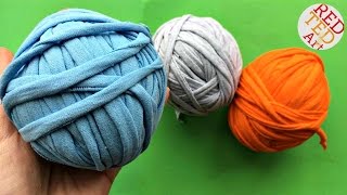 How to make T-Shirt Yarn (Easy Upcycle) - Great T-Shirt Yarn DIYs